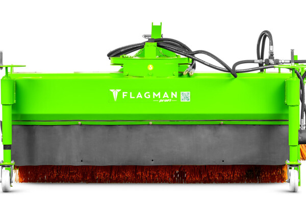 Щётка подметальная с бункером Flagman | Флагман PRO (1,85) с боковой щёткой